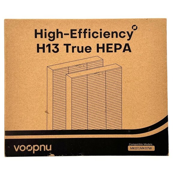 High-Efficiency H13 True HEPA Filter For MK07/MK07W Air Purifiers By Voopnu - Picture 1 of 10